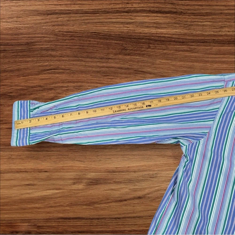 Polo Ralph Lauren‎ Westerton Custom Fit Veritcal Striped Long Sleeve Mens 2XLT